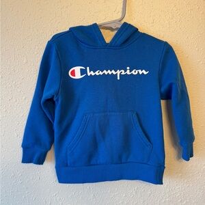 Champion boys 3T Royal Blue Hooded Sweatshirt with Logo